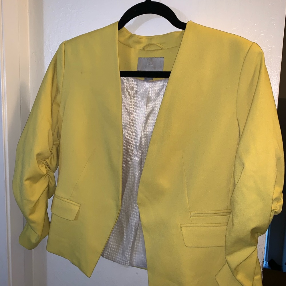 Lime Green Women Blazer